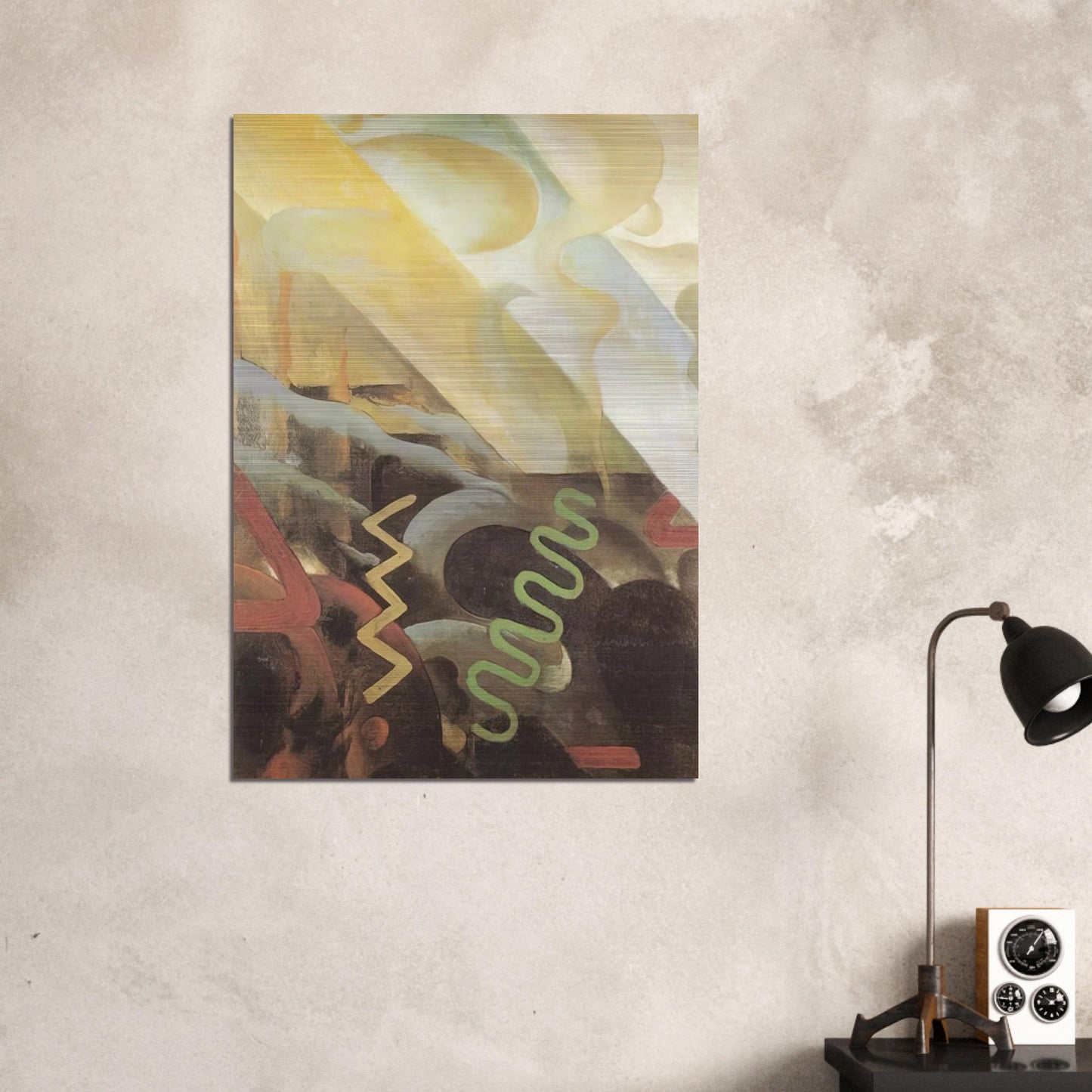 Astrazione - 1921 - Julius Evola Brushed Aluminum Print - 70x100 cm / 28x40 inches | Julius Evola Aluminum Print | Julius Evola Prints