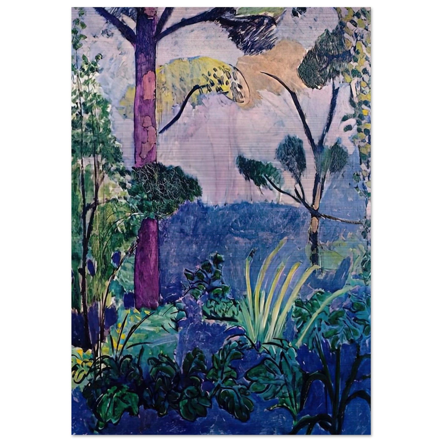 MOROCCAN LANDSCAPE - Henri Matisse Brushed Aluminum Print - 70x100 cm / 28x40 inches | Henri Matisse Aluminum Print | Henri Matisse Prints