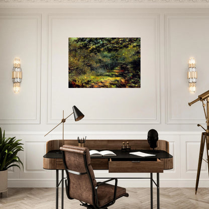 Forest Path - Pierre-Auguste Renoir Brushed Aluminum Print - 70x100 cm / 28x40 inches | Pierre-Auguste Renoir Aluminum Print | Pierre-Auguste Renoir Prints