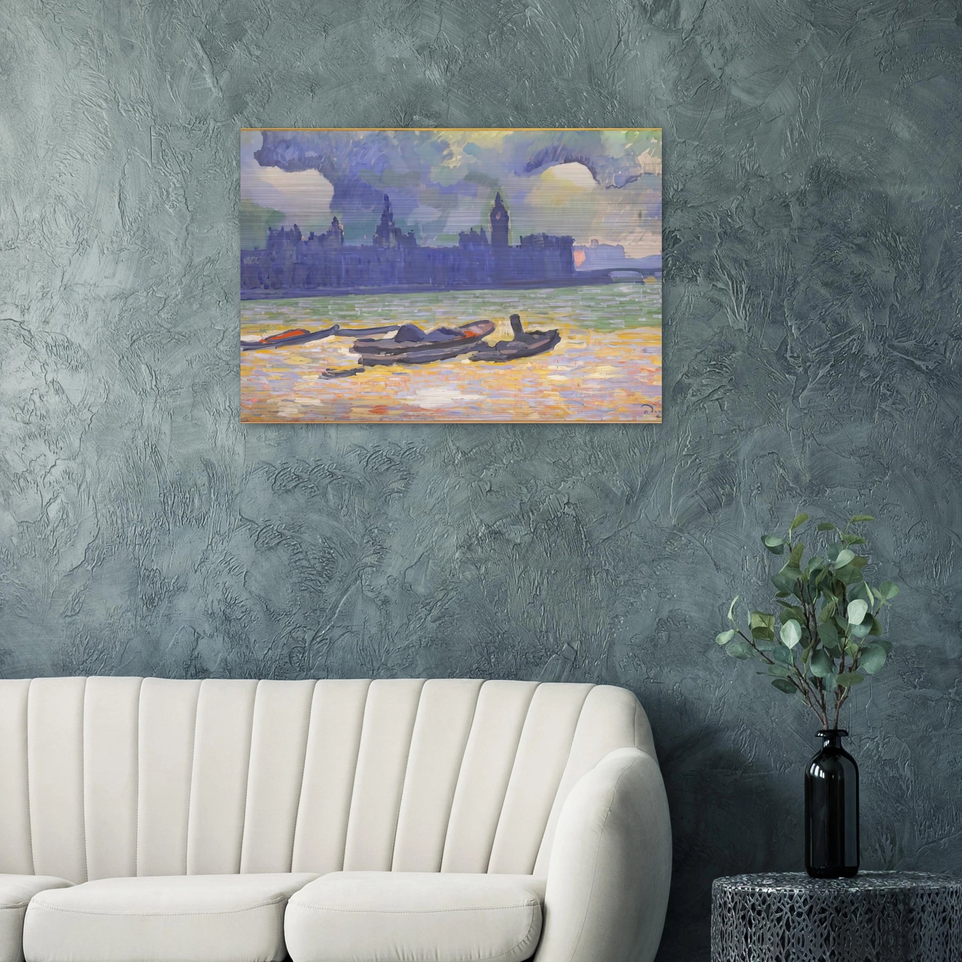 THE PALACE OF WESTMINSTER 1907 0 - Andre Derain Brushed Aluminum Print - 70x100 cm / 28x40 inches | Andre Derain Aluminum Print | Andre Derain Prints