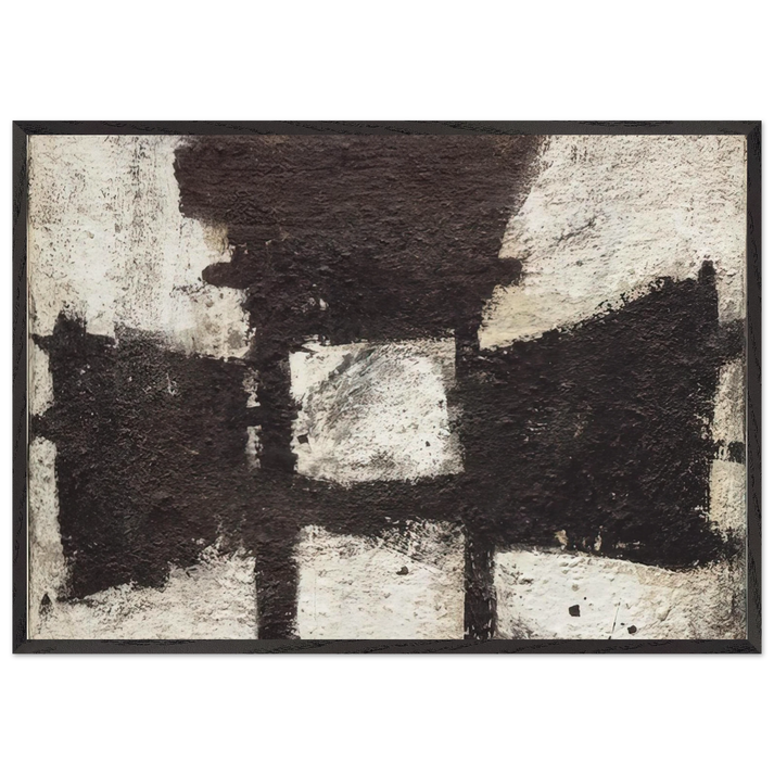 Zyig - Cy Twombly 70x100 cm / 28x40 inches Framed Art Print – Black Wooden Frame