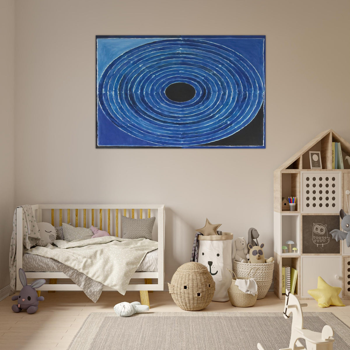 Bindu - Abstract Art - S. H. Raza Art Prints - 100x150 cm / 40x60″ inches | S. H. Raza Poster | S. H. Raza Prints