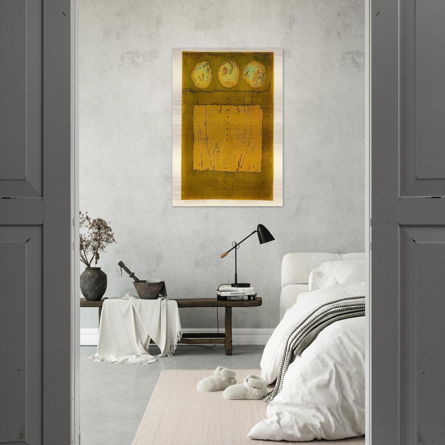 Yellow Print - 1970 - Hiroyuki Tajima Brushed Aluminum Print - 70x100 cm / 28x40 inches | Hiroyuki Tajima Aluminum Print | Hiroyuki Tajima Prints