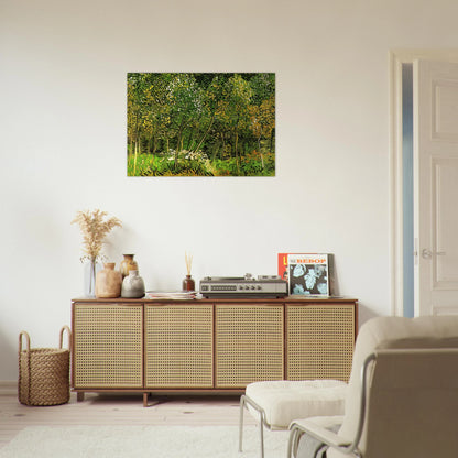 The Grove - Vincent van Gogh Brushed Aluminum Print - 70x100 cm / 28x40 inches | Vincent van Gogh Aluminum Print | Vincent van Gogh Prints