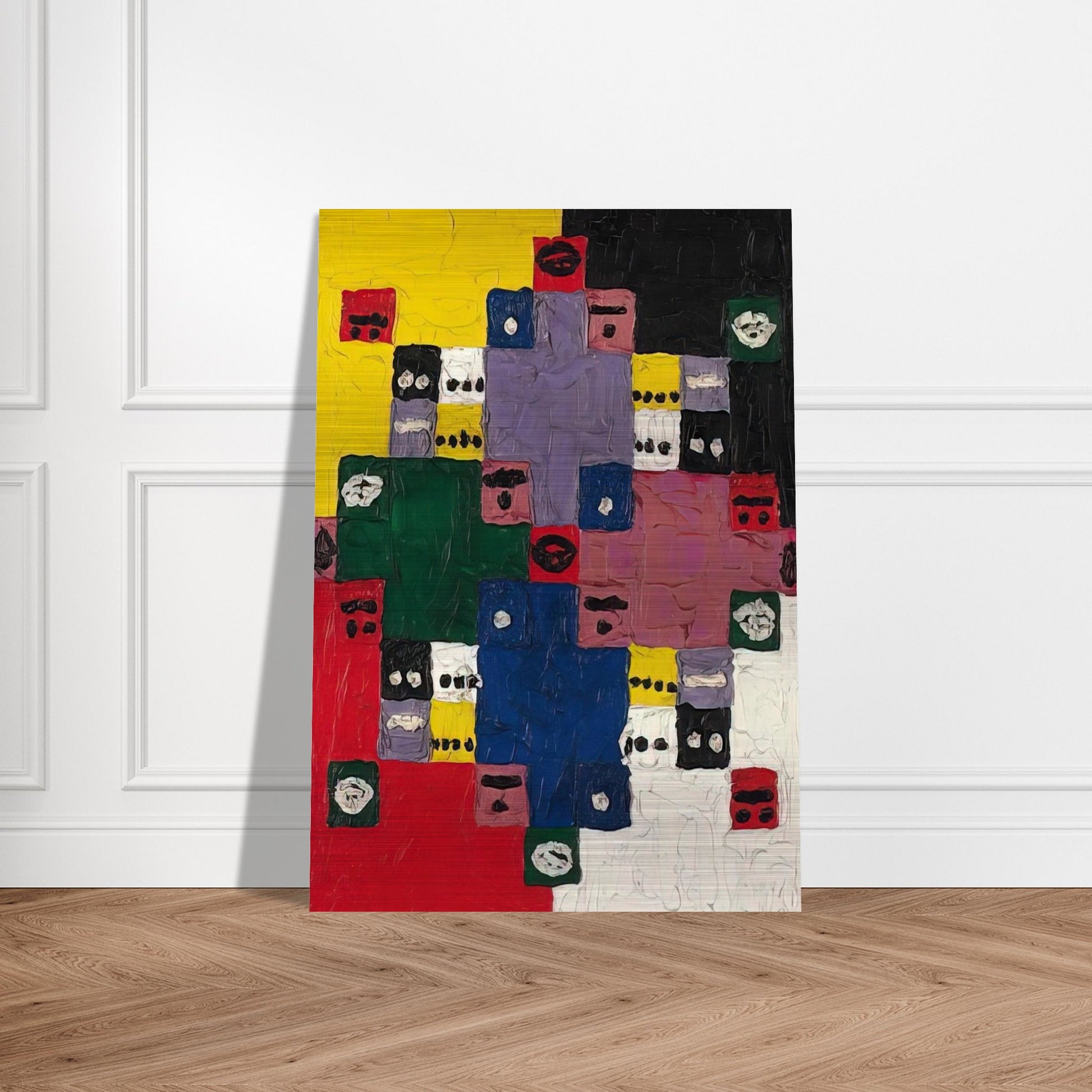 Magic 14 - 1960 - Alfred Jensen Brushed Aluminum Print - 70x100 cm / 28x40 inches | Alfred Jensen Aluminum Print | Alfred Jensen Prints