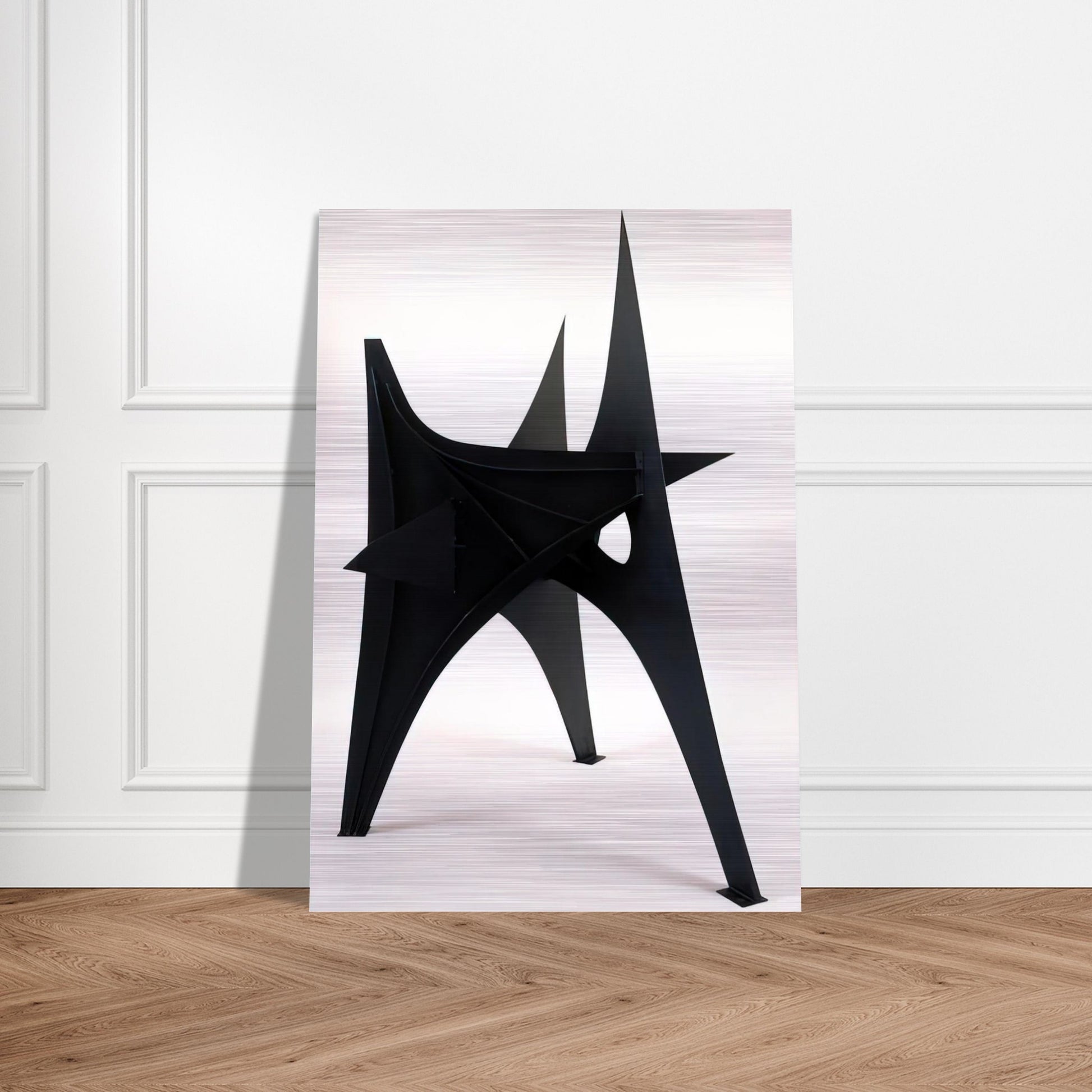 TROIS PICS INTERMEDIATE MAQUETTE 1967 - Alexander Calder Brushed Aluminum Print - 70x100 cm / 28x40 inches | Alexander Calder Aluminum Print | Alexander Calder Prints