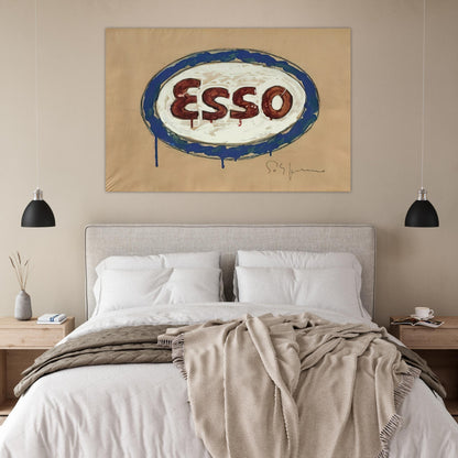 Esso - Pop Art - Mario Schifano Art Prints - 100x150 cm / 40x60″ inches | Mario Schifano Poster | Mario Schifano Prints