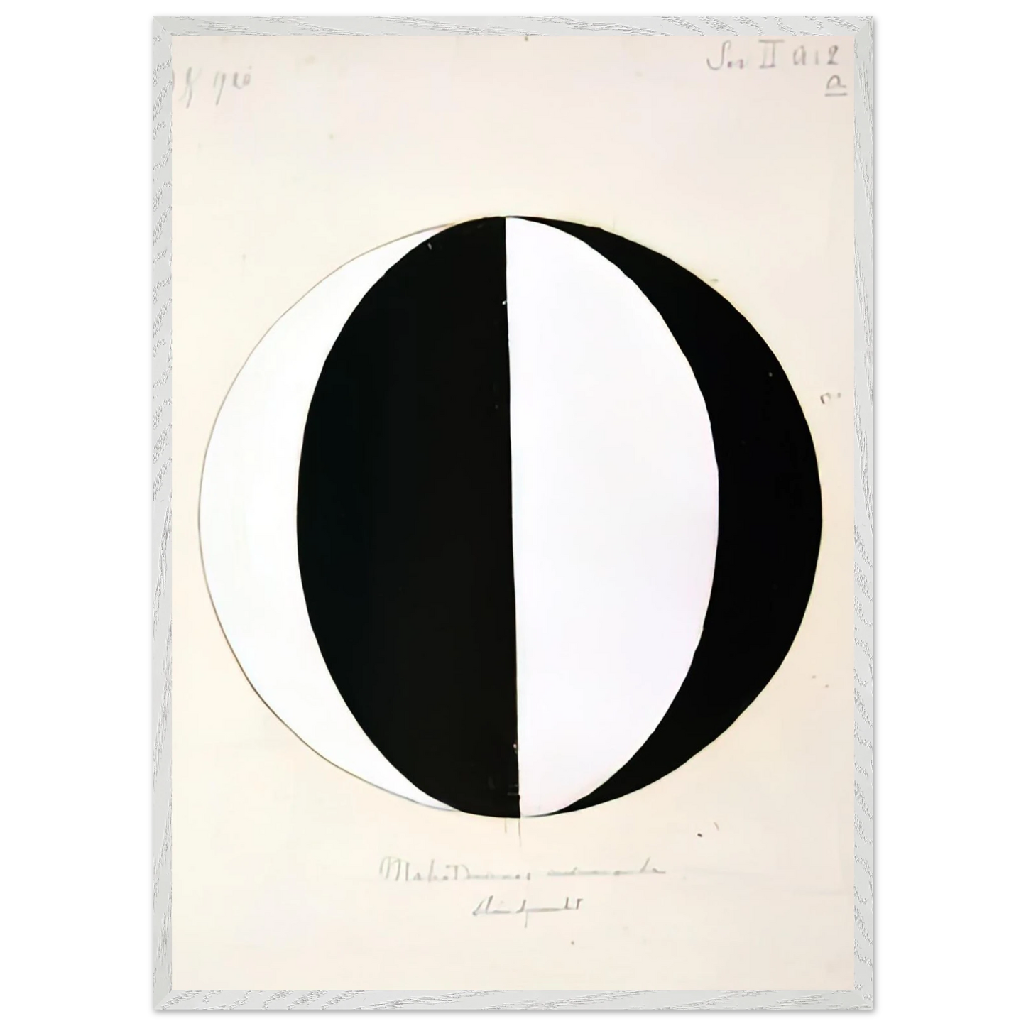 Hilma af Klint - THE MAHATMAS PRESENT STANDING POINT SERIES II NO 2A 1920 Wall art - 60x80 cm / 24x32 inches - Fine Art Poster-canvas - -