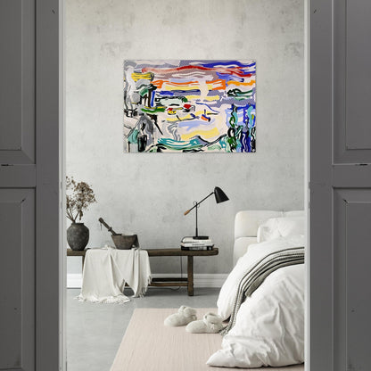 COAST VILLAGE 1987 - Roy Lichtenstein Acrylic Print - 70x100 cm / 28x40″ inches
