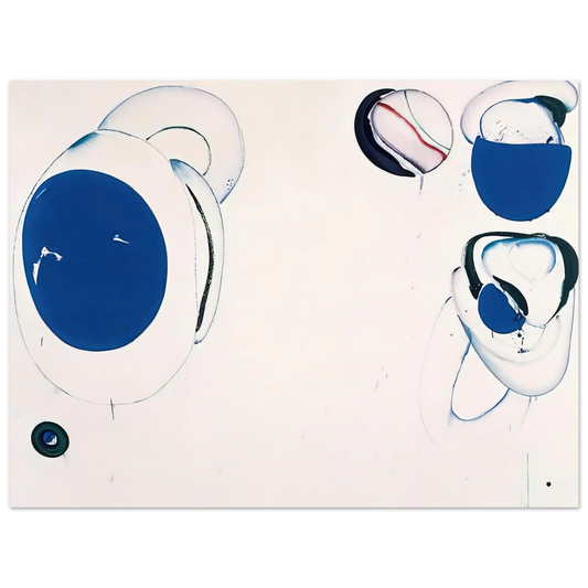 Sam Francis - Blue Balls VIII  75x100 cm / 30x40inches Fine Art Poster