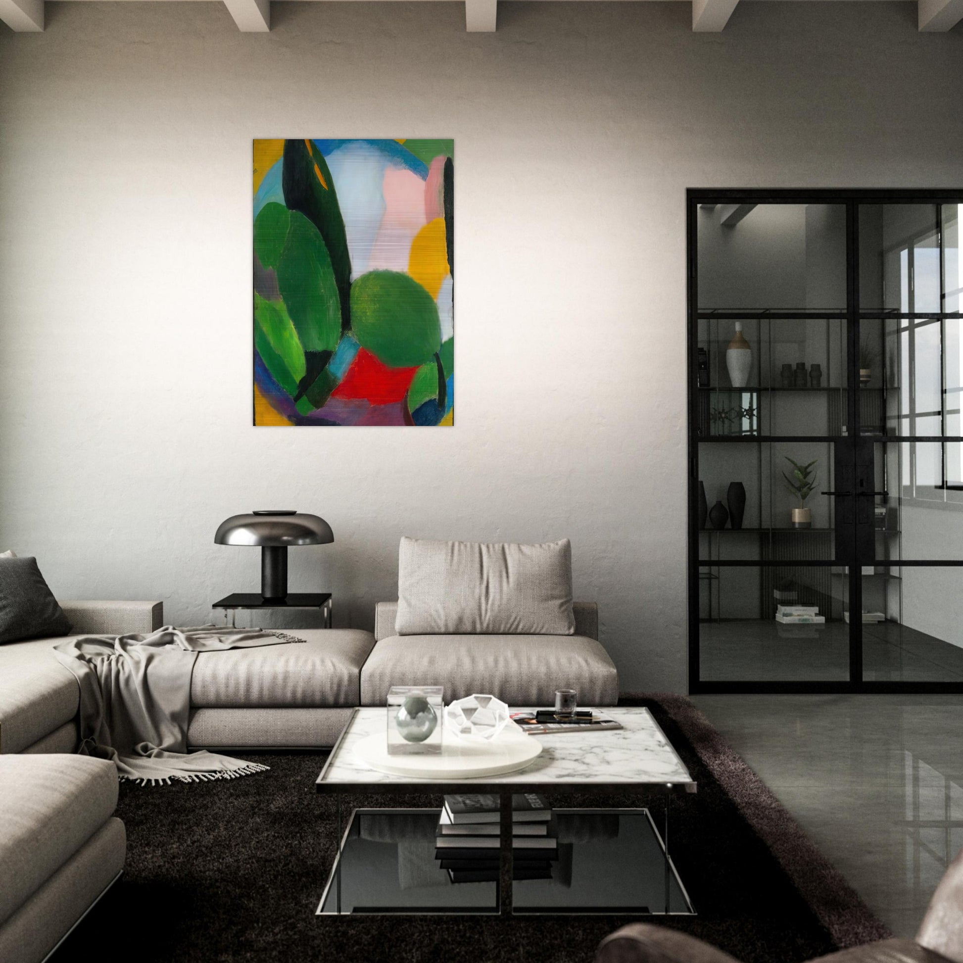 VARIATION 1916 - Alexej von Jawlensky Brushed Aluminum Print - 70x100 cm / 28x40 inches | Alexej von Jawlensky Aluminum Print | Alexej von Jawlensky Prints