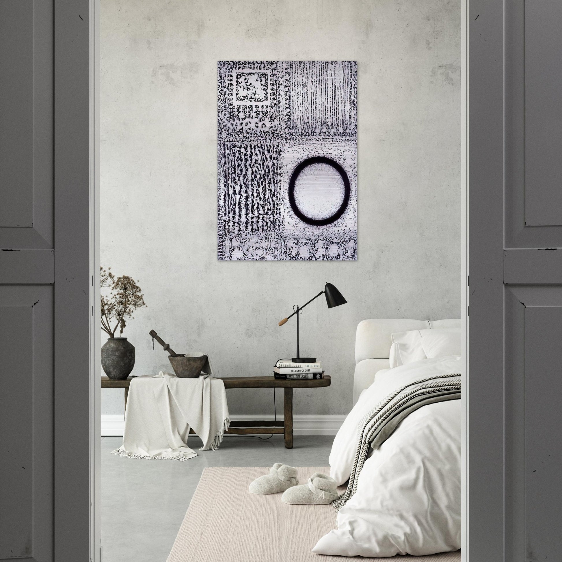 Circle by the Falling Waters - 1980 - Richard Pousette-Dart Brushed Aluminum Print - 70x100 cm / 28x40 inches | Richard Pousette-Dart Aluminum Print | Richard Pousette-Dart Prints