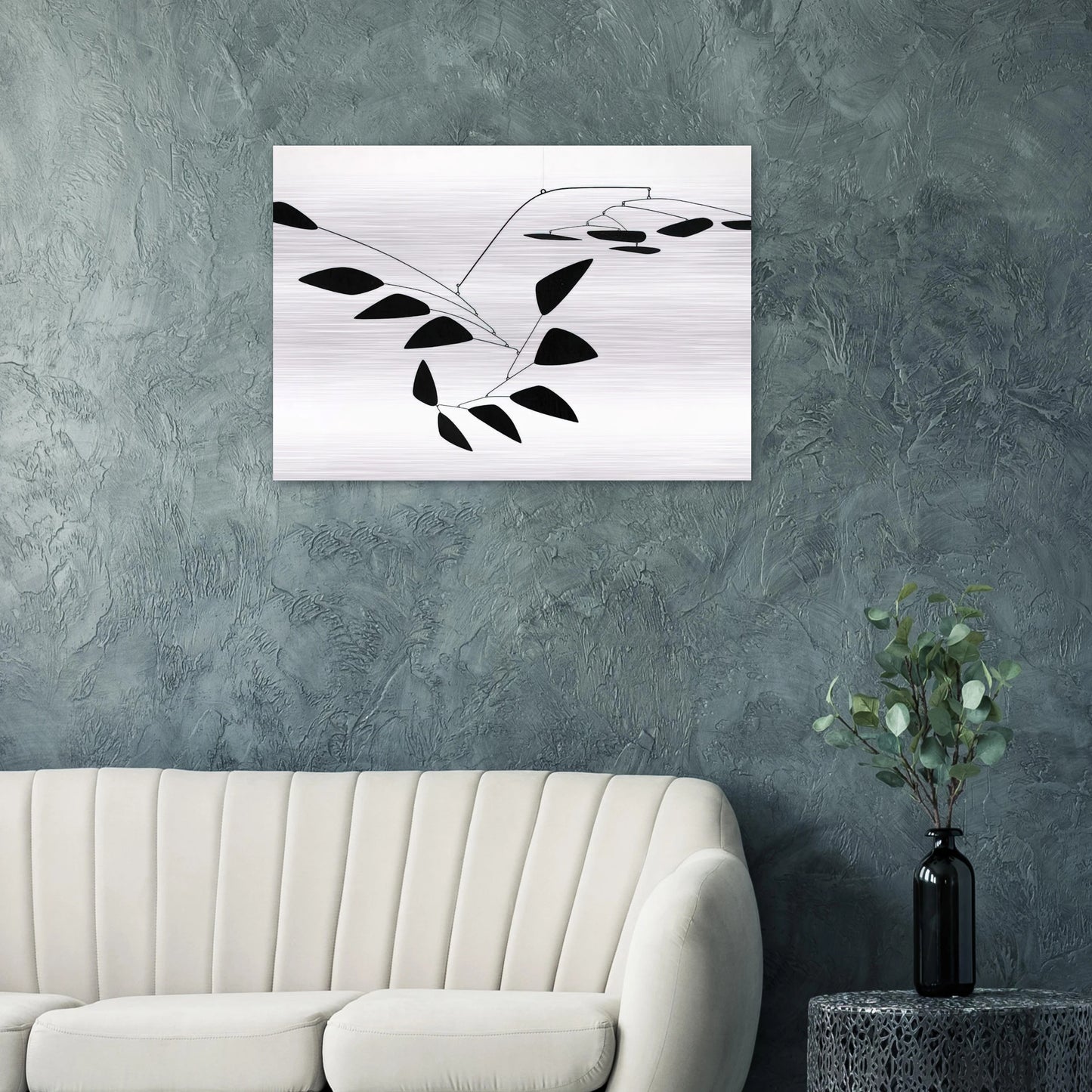 THE Y 1960 - Alexander Calder Brushed Aluminum Print - 70x100 cm / 28x40 inches | Alexander Calder Aluminum Print | Alexander Calder Prints