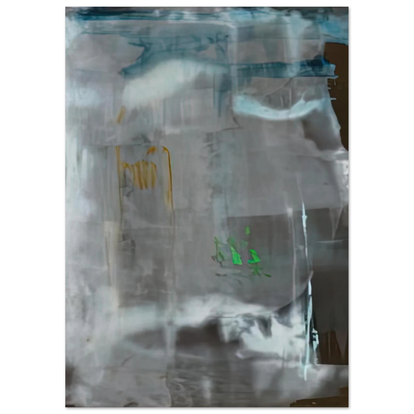 Helen Frankenthaler - Portrait of a Lady in White, 1979- Wall Art - 21x29.7 cm / 8x12" - Premium Wooden Framed Poster With Fine Art Paper-canvas - Black frame