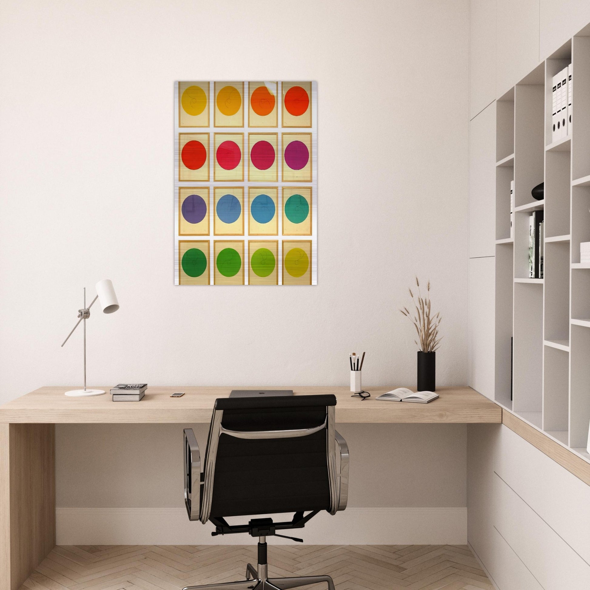 Constellations - 1974 - Max Bill Brushed Aluminum Print - 70x100 cm / 28x40 inches | Max Bill Aluminum Print | Max Bill Prints