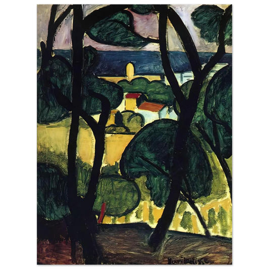 Henri Matisse - VIEW OF COLLIOURE  75x100 cm / 30x40inches Fine Art Poster