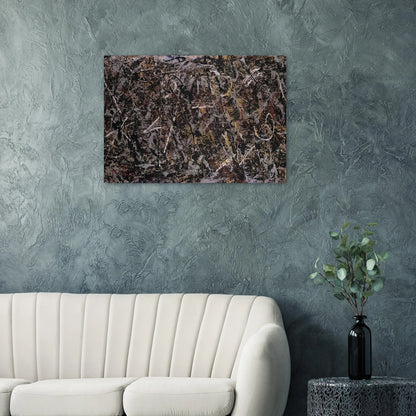 ALCHEMY 1947 - Jackson Pollock Brushed Aluminum Print - 70x100 cm / 28x40 inches | Jackson Pollock Aluminum Print | Jackson Pollock Prints