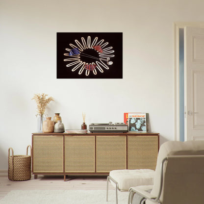BROOCH 1938 - Alexander Calder Brushed Aluminum Print - 70x100 cm / 28x40 inches | Alexander Calder Aluminum Print | Alexander Calder Prints