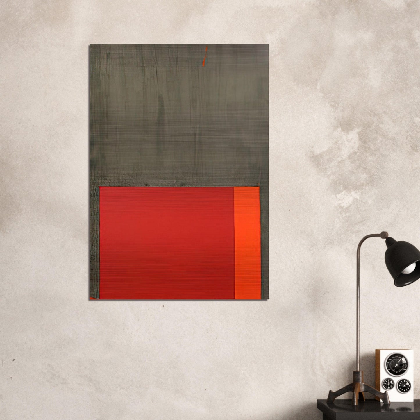 4.5.68 - 1968 - John Hoyland Brushed Aluminum Print - 70x100 cm / 28x40 inches | John Hoyland Aluminum Print | John Hoyland Prints