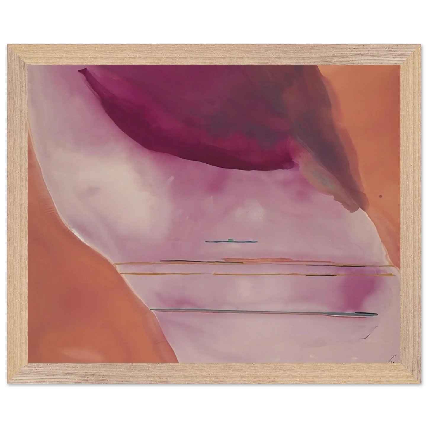 Helen Frankenthaler - Pendulum - 1972 Wall art - A3 (29.7 x 42  cm) - Premium Wooden Framed Poster With Fine Art Paper - Wood frame