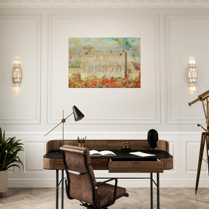 THE SMILE 1943 - Rene Magritte Brushed Aluminum Print - 70x100 cm / 28x40 inches | Rene Magritte Aluminum Print | Rene Magritte Prints