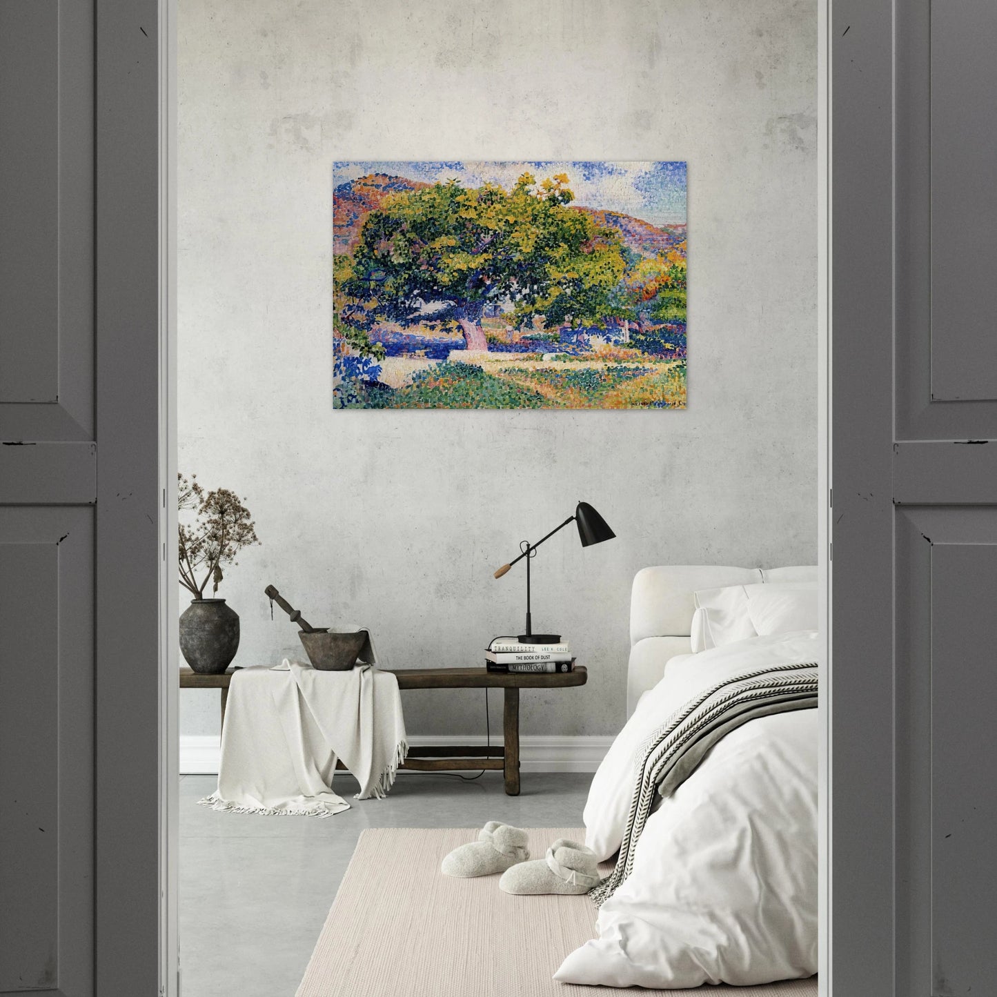 Around My House - Henri-Edmond Cross Brushed Aluminum Print - 70x100 cm / 28x40 inches | Henri-Edmond Cross Aluminum Print | Henri-Edmond Cross Prints