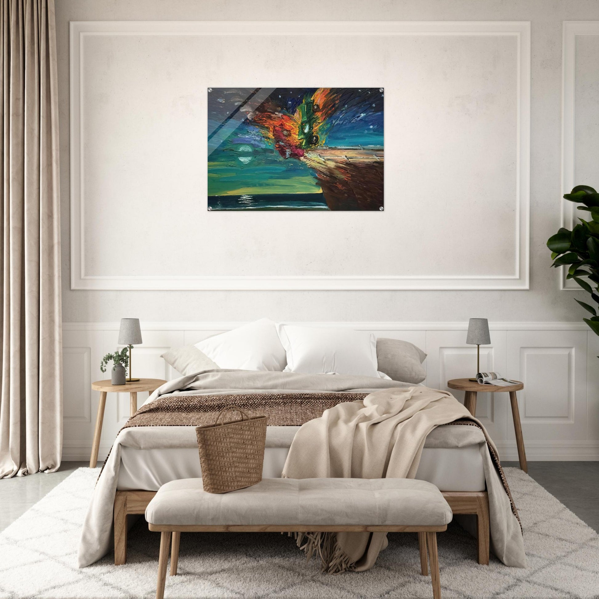 Over the Edge - 1984 - Carlos Almaraz Acrylic Print - 70x100 cm / 28x40″ inches