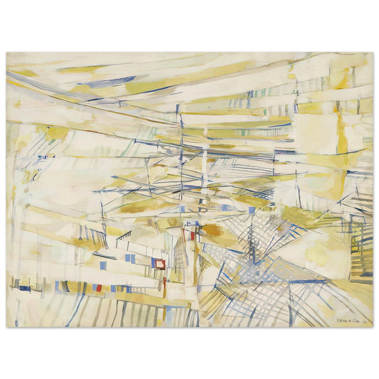 Maria Helena Vieira da Silva - Loranger - 1954  75x100 cm / 30x40inches Fine Art Poster