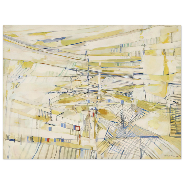 Maria Helena Vieira da Silva - Loranger - 1954  75x100 cm / 30x40inches Fine Art Poster