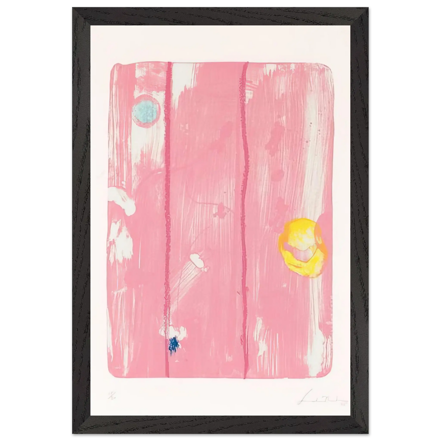 Helen Frankenthaler - Reflections VIII - 1995 Wall art - 40x50 cm / 16x20 Inches - Premium Wooden Framed Poster With Fine Art Paper - White frame