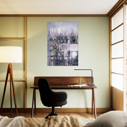 New Amsterdam II - 1970 - Maria Helena Vieira da Silva Brushed Aluminum Print - 70x100 cm / 28x40 inches | Maria Helena Vieira da Silva Aluminum Print | Maria Helena Vieira da Silva Prints