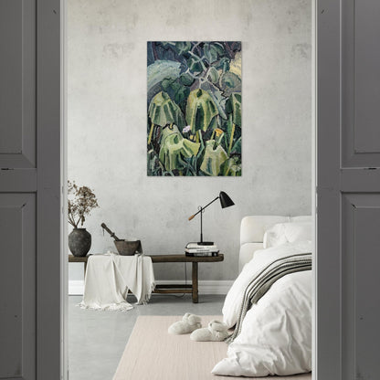 Pumpkin leaves drooping - 1926 - Grace Cossington Smith Brushed Aluminum Print - 70x100 cm / 28x40 inches | Grace Cossington Smith Aluminum Print | Grace Cossington Smith Prints
