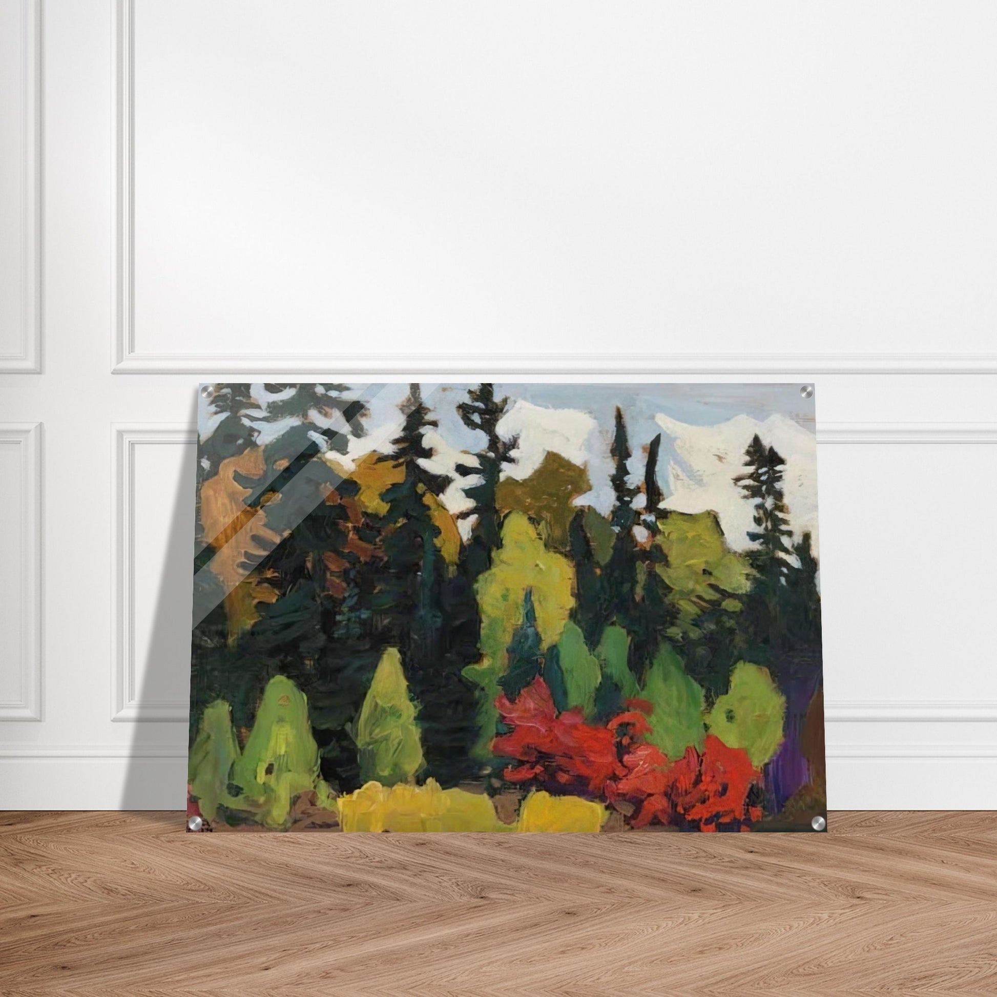 Woods, Algoma - 1918 - Lawren Harris Acrylic Print - 70x100 cm / 28x40″ inches