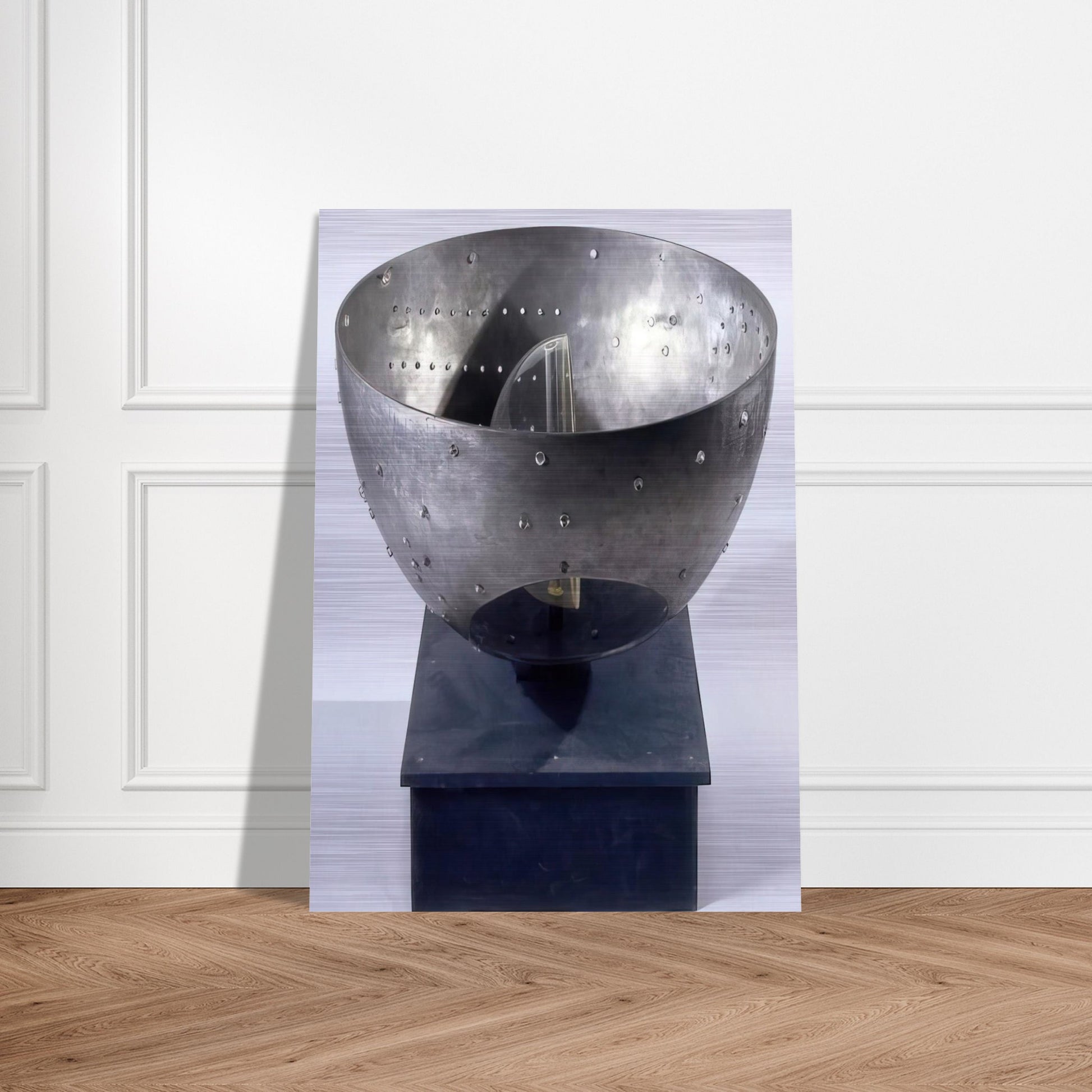Untitled - 1967 - Gyula Kosice Brushed Aluminum Print - 70x100 cm / 28x40 inches | Gyula Kosice Aluminum Print | Gyula Kosice Prints