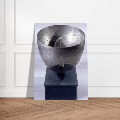 Untitled - 1967 - Gyula Kosice Brushed Aluminum Print - 70x100 cm / 28x40 inches | Gyula Kosice Aluminum Print | Gyula Kosice Prints