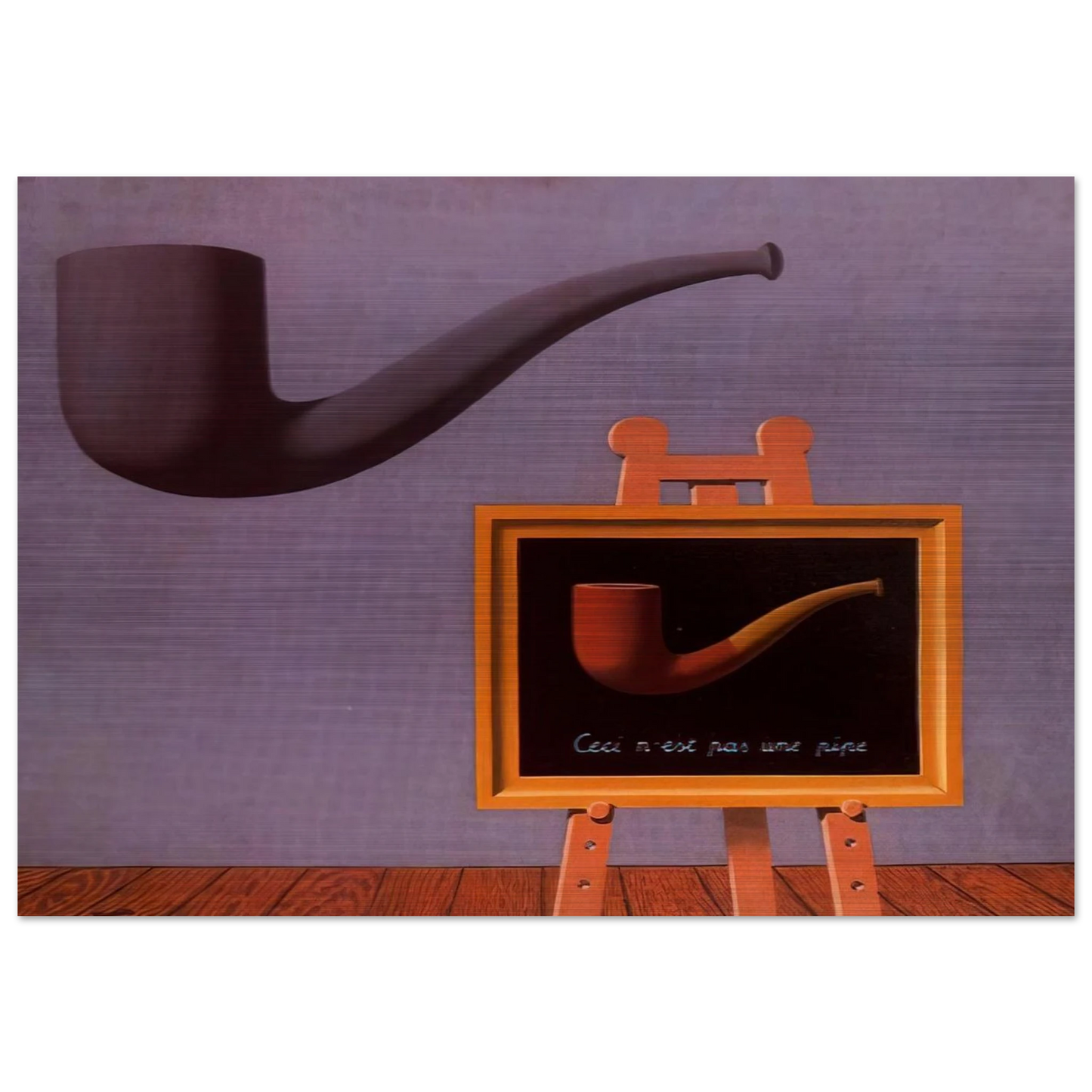 THE TWO MYSTERIES 1966 - Rene Magritte Brushed Aluminum Print - 70x100 cm / 28x40 inches | Rene Magritte Aluminum Print | Rene Magritte Prints