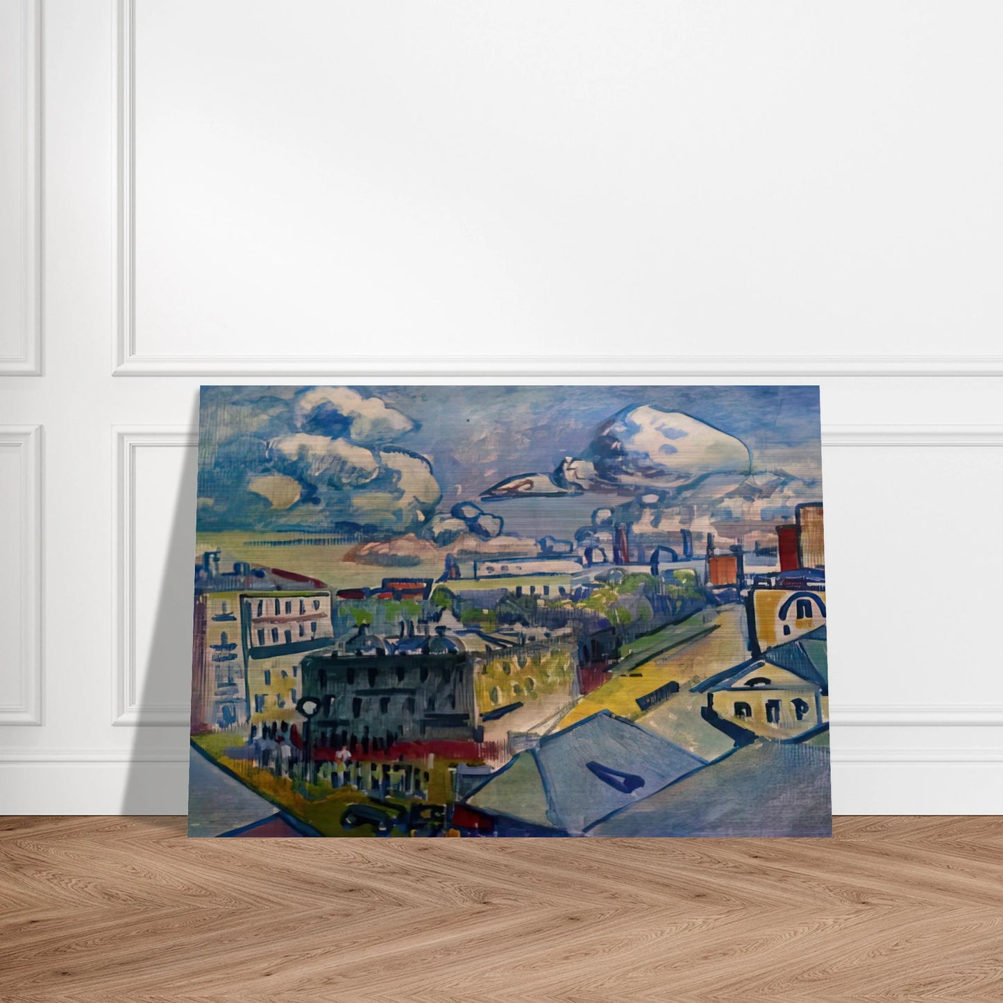 MOSCOW ZUBOVSKAYA SQUARE STUDY 1916 - Wassily Kandinsky Brushed Aluminum Print - 70x100 cm / 28x40 inches | Wassily Kandinsky Aluminum Print | Wassily Kandinsky Prints