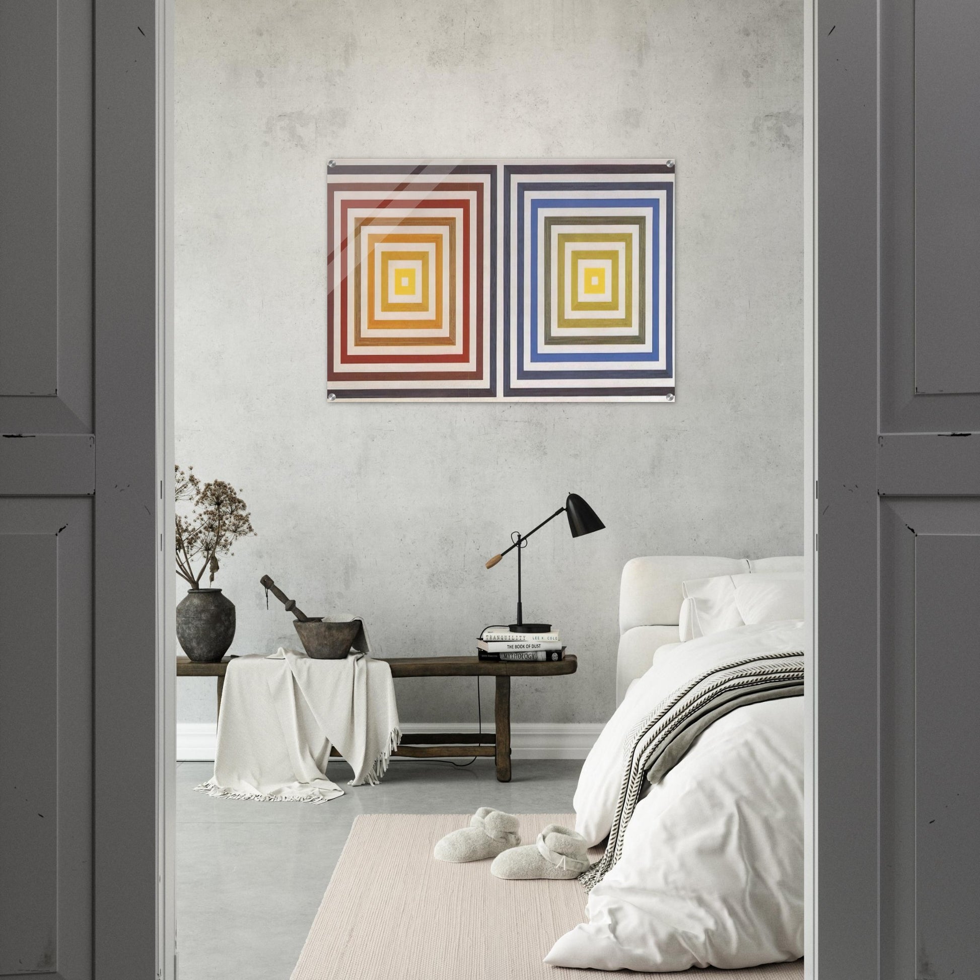 From Yellow to Violet - 1956 - Francois Morellet Acrylic Print - 70x100 cm / 28x40″ inches