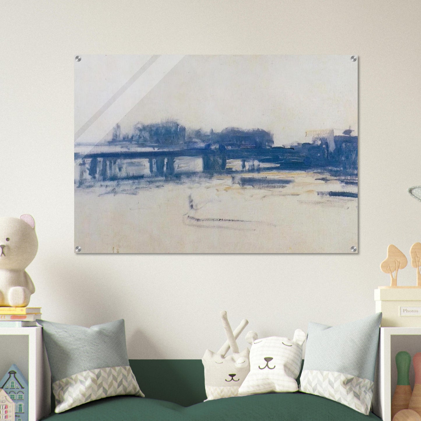 Charing Cross Bridge study - claude monet Acrylic Print - 70x100 cm / 28x40″ inches