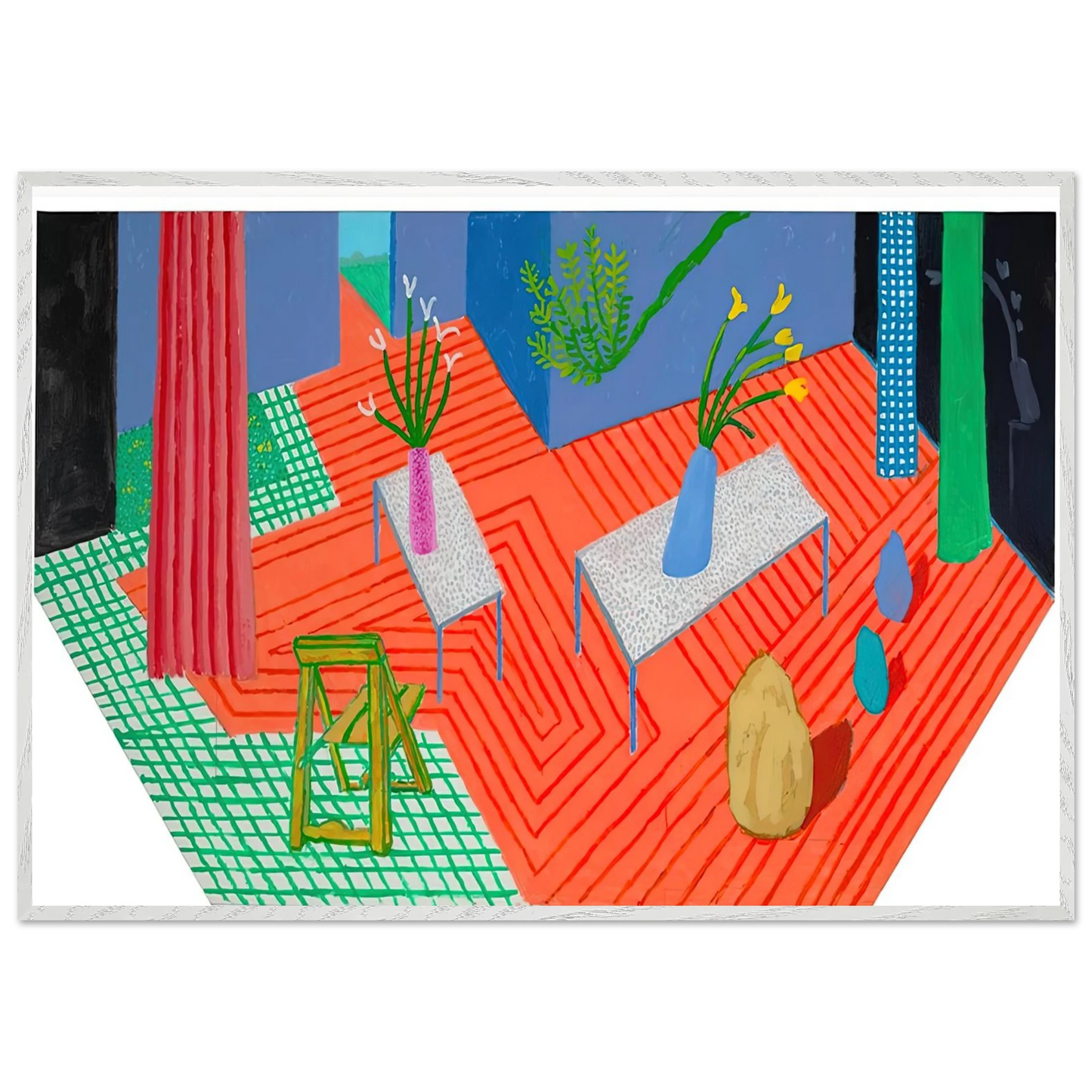 David Hockney - David Hockney Wall art - A3 (29.7 x 42  cm) - Fine Art Poster-canvas - -