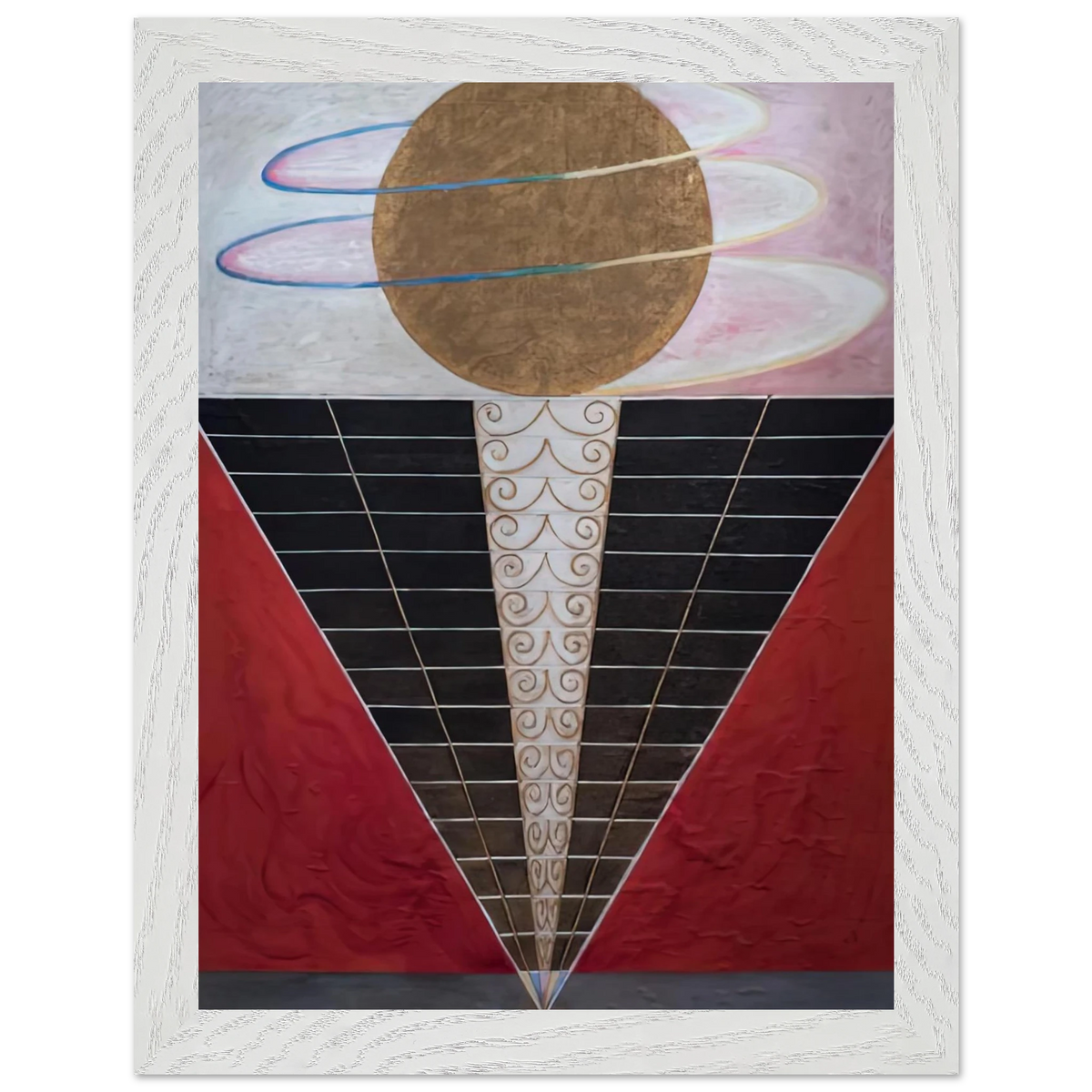 Hilma af Klint - ALTARPIECE NO 2 1915 Wall art - 45x60 cm / 18x24 inches - Premium Wooden Framed Poster With Fine Art Paper-canvas - Black frame