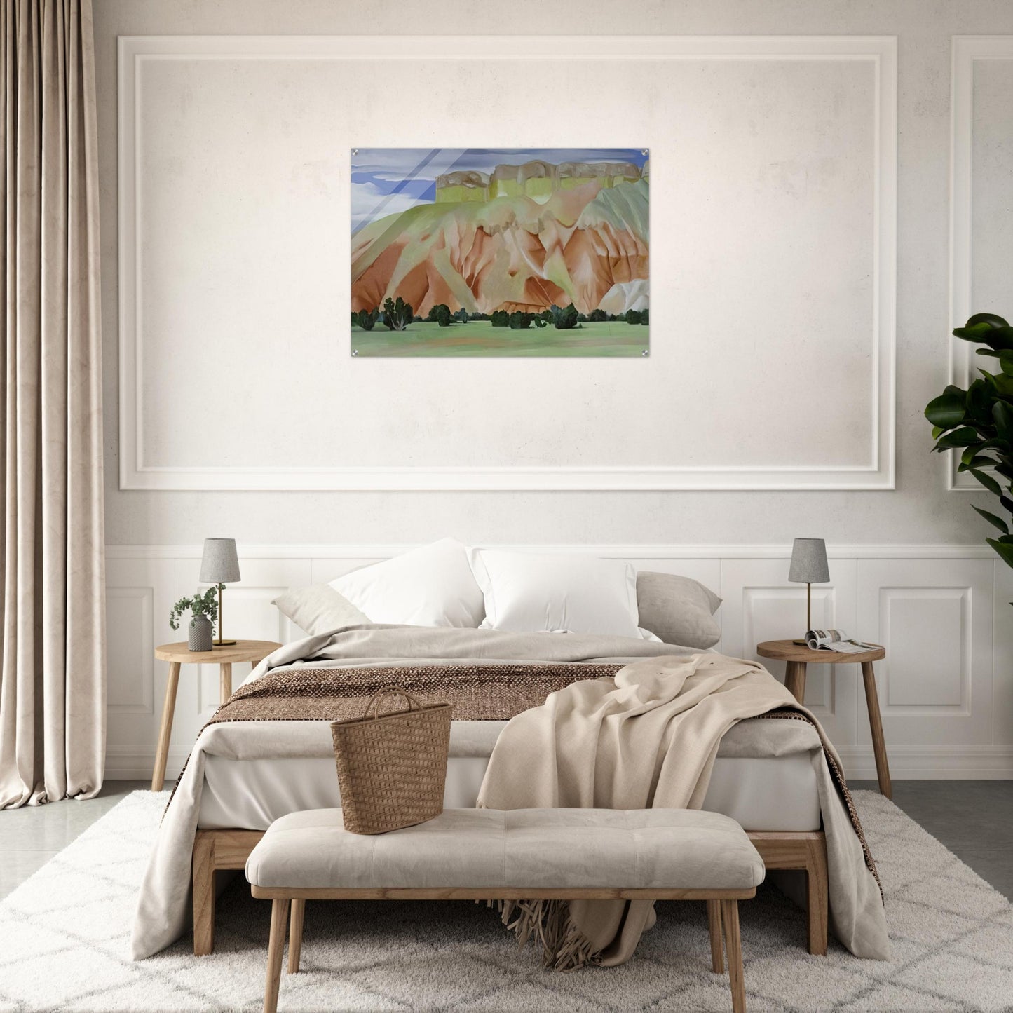 My Backyard - Georgia O'Keeffe Acrylic Print - 70x100 cm / 28x40″ inches | Georgia O'Keeffe Wall Art | Georgia O'Keeffe Prints