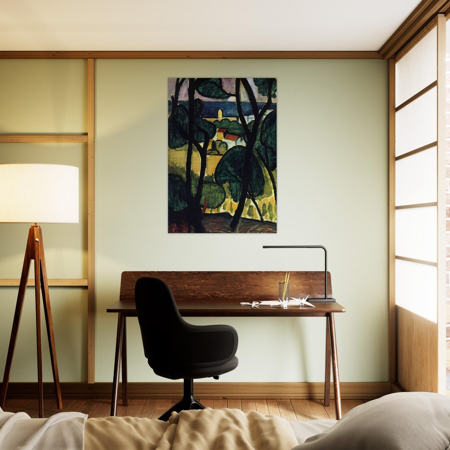 VIEW OF COLLIOURE - Henri Matisse Brushed Aluminum Print - 70x100 cm / 28x40 inches | Henri Matisse Aluminum Print | Henri Matisse Prints