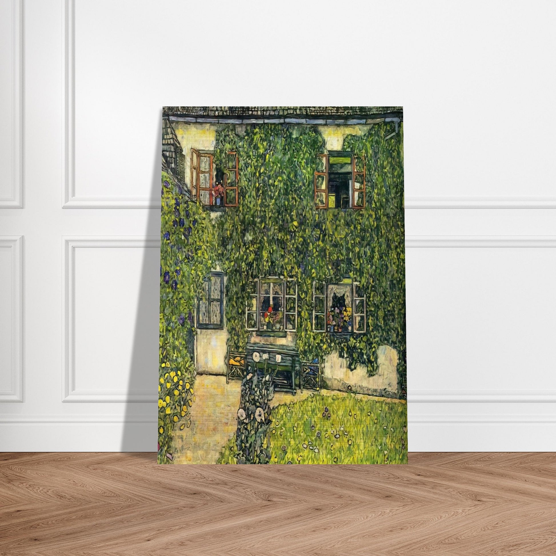 THE HOUSE OF GUARDABOSCHI - Gustav Klimt Brushed Aluminum Print - 70x100 cm / 28x40 inches | Gustav Klimt Aluminum Print | Gustav Klimt Prints