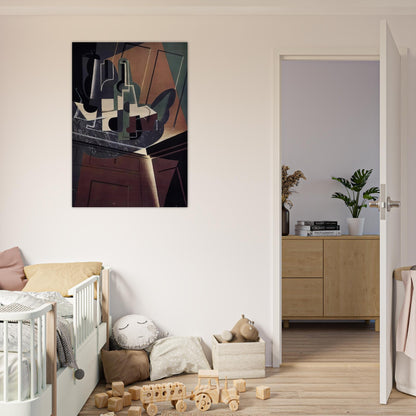 THE SIDEBOARD 1917 - Juan Gris Brushed Aluminum Print - 70x100 cm / 28x40 inches | Juan Gris Aluminum Print | Juan Gris Prints