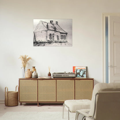 A house Magros - Vincent van Gogh Brushed Aluminum Print - 70x100 cm / 28x40 inches | Vincent van Gogh Aluminum Print | Vincent van Gogh Prints