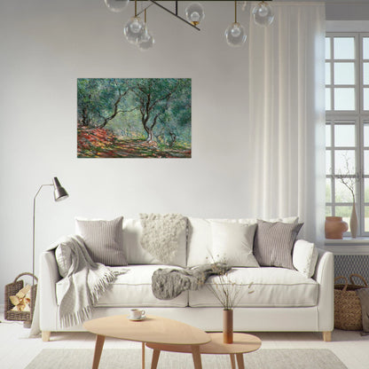 Olive Tree Wood in the Moreno Garden - claude monet Brushed Aluminum Print - 70x100 cm / 28x40 inches | claude monet Aluminum Print | claude monet Prints
