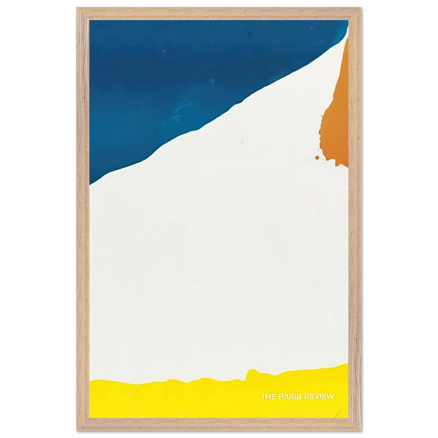 Helen Frankenthaler - Paris Review - 1966 Wall art - 50x70 cm / 20x28 Inches - Premium Wooden Framed Poster With Fine Art Paper - White frame