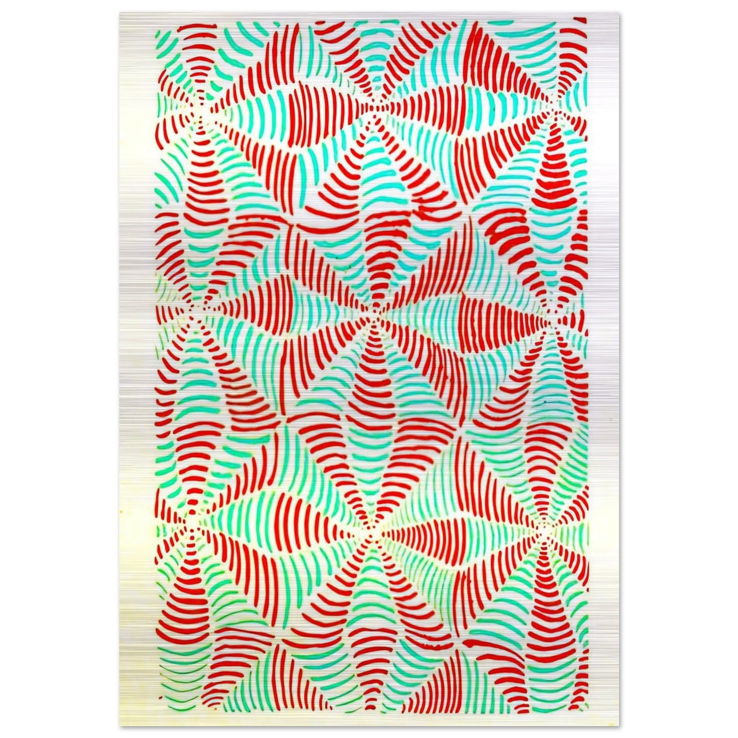 COMPOSITION 16 - Sonia Delaunay Brushed Aluminum Print - 70x100 cm / 28x40 inches | Sonia Delaunay Aluminum Print | Sonia Delaunay Prints