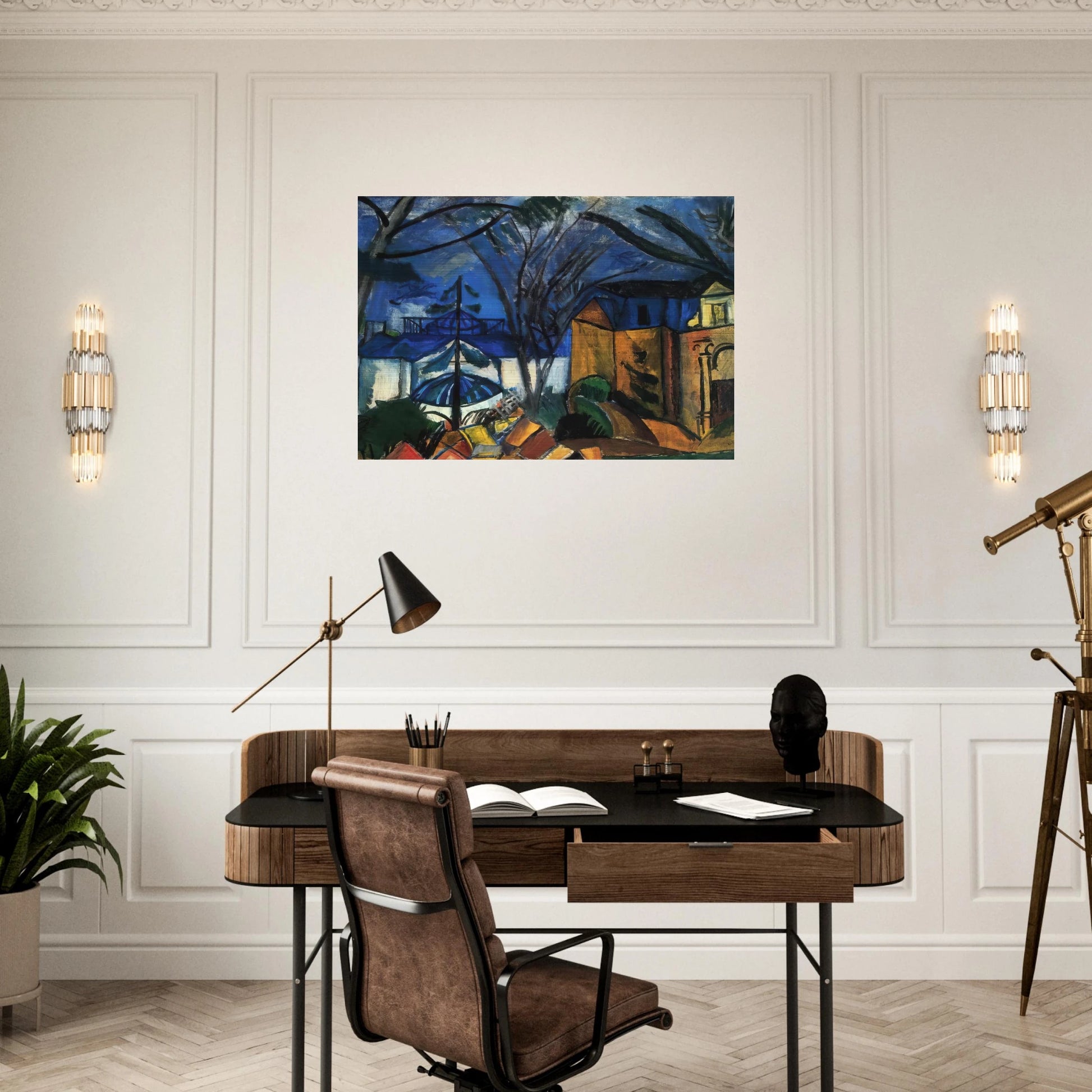 THE BOTANICAL GARDEN 1910 - Raoul Dufy Brushed Aluminum Print - 70x100 cm / 28x40 inches | Raoul Dufy Aluminum Print | Raoul Dufy Prints